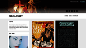 What Alexiacoley.com website looked like in 2019 (4 years ago)