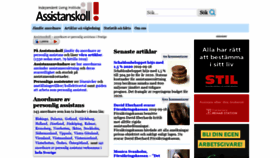 What Assistanskoll.se website looked like in 2019 (4 years ago)