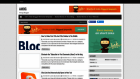 What Amog-blogger.blogspot.com website looked like in 2019 (4 years ago)