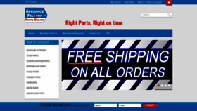 What Applianceparts123.com website looked like in 2019 (6 years ago)