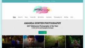 What Amandahunterphoto.com website looked like in 2019 (4 years ago)