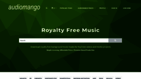 What Audiomango.com website looked like in 2019 (4 years ago)