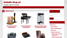 What Ambafin.ro website looked like in 2019 (6 years ago)