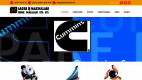 What Argesismakinalari.com website looked like in 2019 (4 years ago)