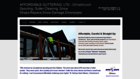 What Affordableguttering.co.nz website looked like in 2019 (4 years ago)