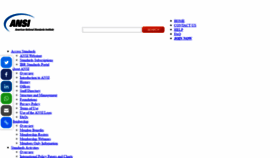 What Ansi.org website looked like in 2019 (4 years ago)