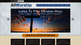 What Allworship.com website looked like in 2019 (4 years ago)