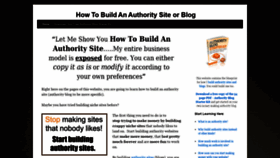 What Authorityblogstarterkit.com website looked like in 2019 (4 years ago)