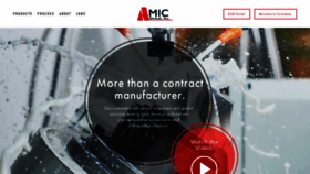 What Amic-inc.com website looked like in 2019 (4 years ago)