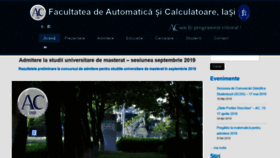What Ac.tuiasi.ro website looked like in 2019 (4 years ago)