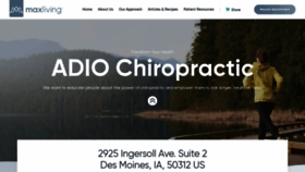 What Adiochiropracticclinic.com website looked like in 2019 (4 years ago)