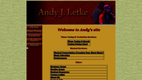What Andyletke.com website looked like in 2019 (4 years ago)