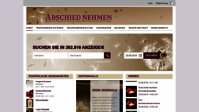 What Abschied-nehmen.de website looked like in 2019 (4 years ago)