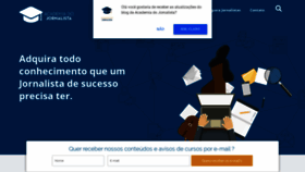 What Academiadojornalista.com.br website looked like in 2019 (4 years ago)