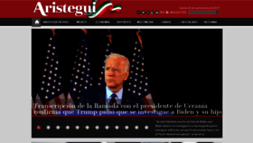 What Aristeguinoticias.com website looked like in 2019 (4 years ago)