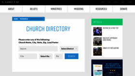 What Agchurches.org website looked like in 2019 (4 years ago)
