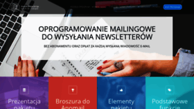 What Anomail.pl website looked like in 2019 (4 years ago)