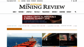 What Australianminingreview.com.au website looked like in 2019 (4 years ago)