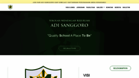 What Adisanggoro.sch.id website looked like in 2019 (4 years ago)