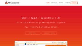 What Allanswered.com website looked like in 2019 (4 years ago)