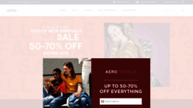 What Aeropostale.com website looked like in 2019 (4 years ago)
