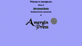 What Amergin.net website looked like in 2019 (4 years ago)