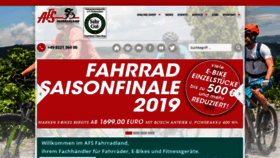 What Afs-fahrradland.de website looked like in 2019 (4 years ago)