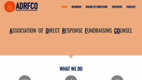 What Adrfco.org website looked like in 2019 (4 years ago)