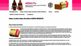 What Adipex.hu website looked like in 2019 (4 years ago)