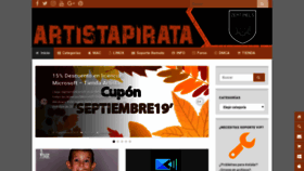 What Artistapirata.com website looked like in 2019 (4 years ago)