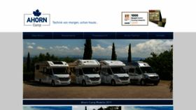 What Ahorn-wohnmobile.company website looked like in 2019 (4 years ago)