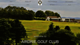 What Airdriegolfclub.co.uk website looked like in 2019 (4 years ago)