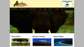 What Ajabu-adventures.com website looked like in 2019 (4 years ago)