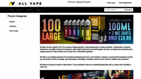 What Allvape.co.uk website looked like in 2019 (4 years ago)