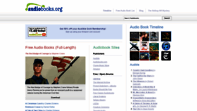 What Audiobooks.org website looked like in 2019 (4 years ago)