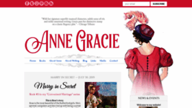 What Annegracie.com website looked like in 2019 (5 years ago)