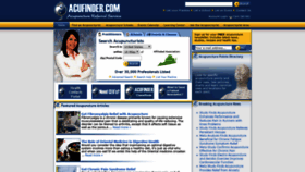 What Acufinder.com website looked like in 2019 (4 years ago)