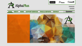 What Alphaplus.ca website looked like in 2019 (4 years ago)