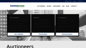 What Auctionservices.com website looked like in 2019 (4 years ago)