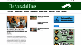 What Arunachaltimes.com website looked like in 2019 (4 years ago)