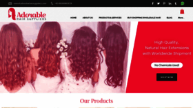 What Adorablehairsuppliers.com website looked like in 2019 (4 years ago)