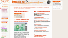 What Astroclic.net website looked like in 2019 (4 years ago)