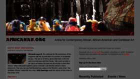 What Africanah.org website looked like in 2019 (4 years ago)