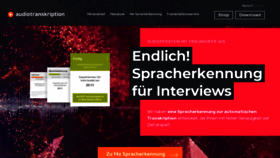 What Audiotranskription.de website looked like in 2019 (4 years ago)