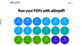 What Allinpdf.com website looked like in 2019 (4 years ago)