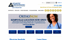 What Atlanticortho.com website looked like in 2019 (4 years ago)