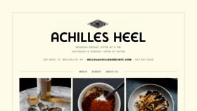 What Achillesheelnyc.com website looked like in 2019 (4 years ago)