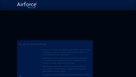 What Airforce.co.uk website looked like in 2019 (4 years ago)