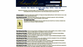 What Antiquearts.com website looked like in 2019 (4 years ago)