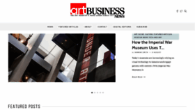 What Artbusinessnews.com website looked like in 2019 (4 years ago)
